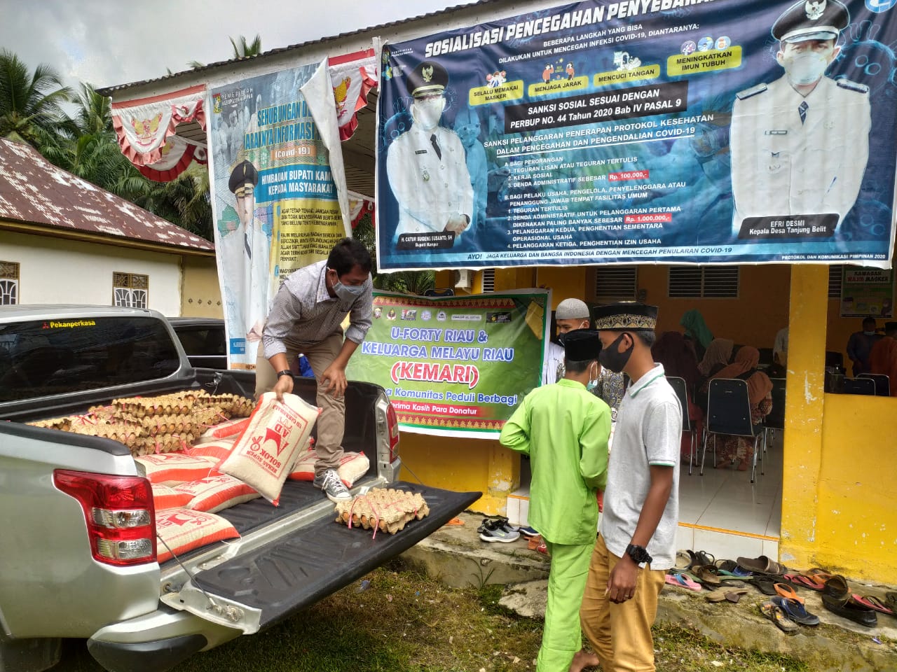 U-Forty Korwil Riau Serahkan Santunan untuk Anak Yatim di Kampar Kiri Hulu