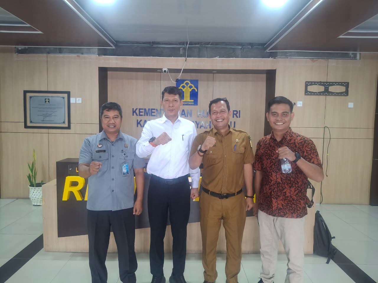Kemenkum Riau Terima Koordinasi BAPPERIDA Inhil
