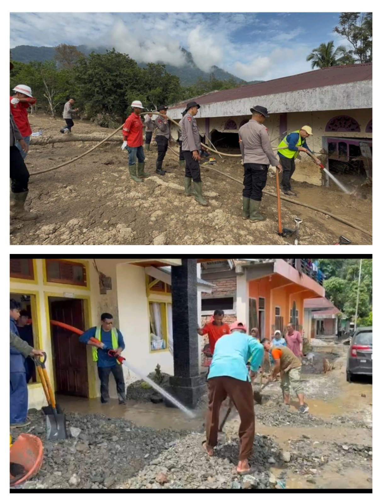 Kirim Alat Berat ke Malalo, Tim PT BRM Bersihkan 64 Rumah