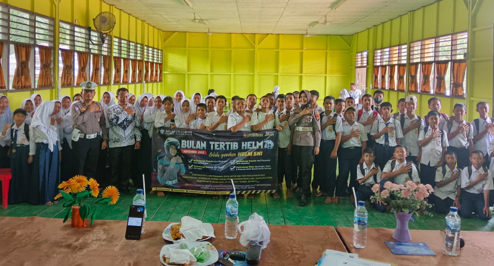 Satlantas Polres Rohil Operasi Tertib Helm