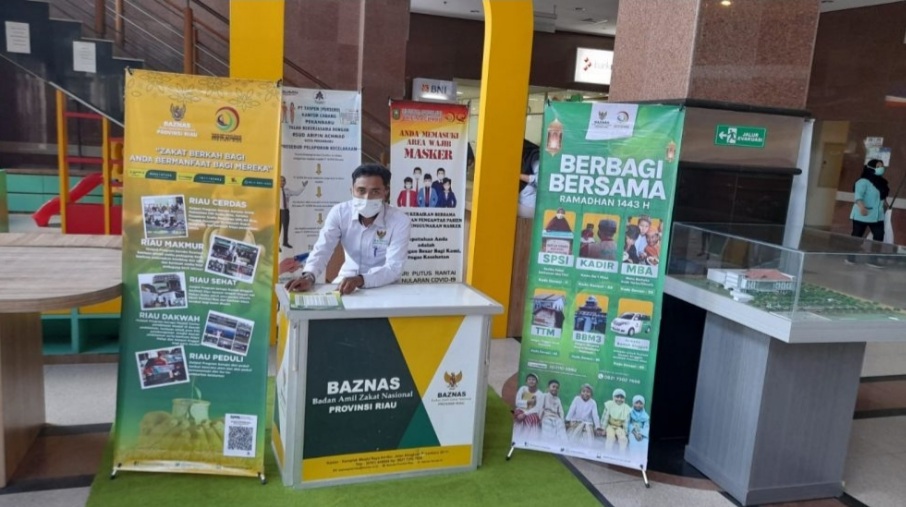 Permudah Masyarakat Bayar Zakat, Baznas Riau Buka Gerai Zakat di Tiga Lokasi