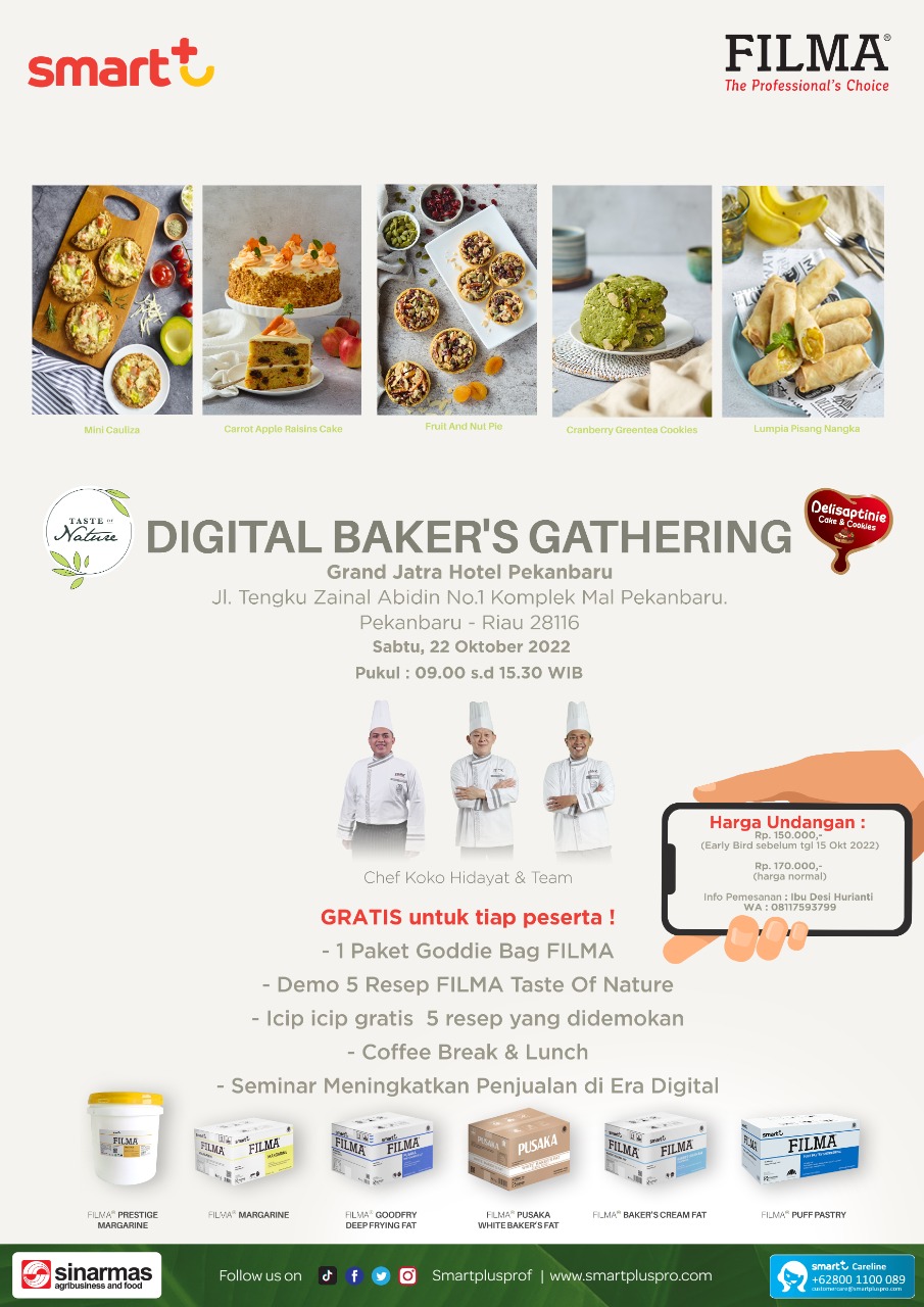 22 Oktober 2022, DCC Pekanbaru Gandeng Brand FILMA Adakan Digital Baker's Gathering