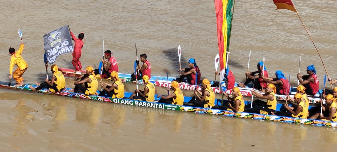 Festival Pacu Jalur 2022, Diskominfotik Riau Terjunkan Jalur Olang Barantai