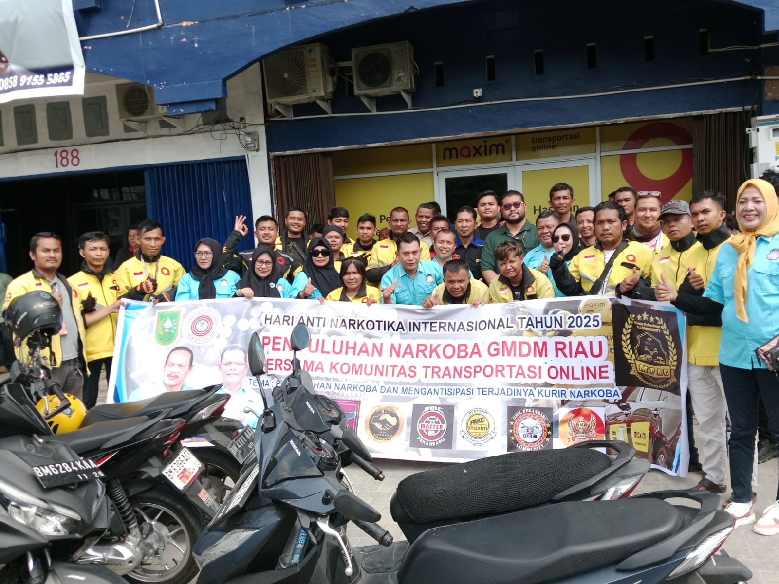 Peringati HANI 2025, GMDM Riau Ajak Driver Online Perangi Narkoba