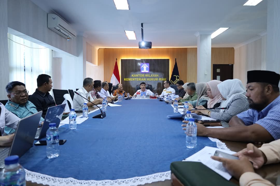Perkuat Penyusunan Ranperda Penguatan Pendidikan Karakter, Pansus) III DPRD Inhil Kunjungi Kanwil Kemenkum Riau