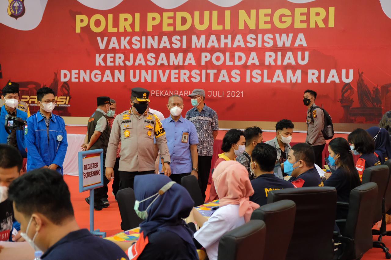 Wujudkan Herd Immunity, Kapolda: Kerjasama yang Dibangun Bersama UIR Merupakan Langkah Awal