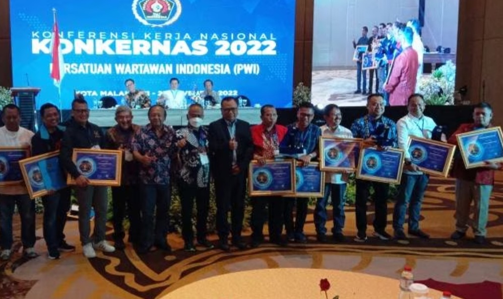 Konkernas 2022 di Malang, 10 PWI Provinsi Terima Penghargaan