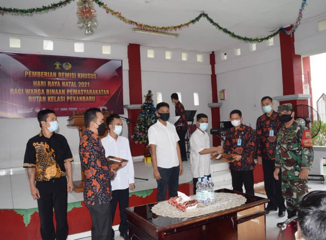 118 WBP Rutan Pekanbaru Terima Remisi Khusus Natal