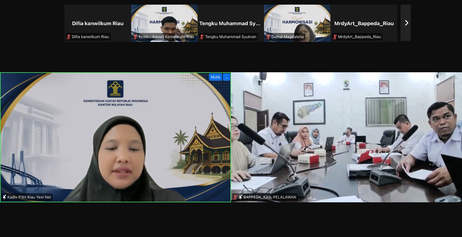 Kanwil Kemenkum Riau Dorong Perencanaan Pembangunan Pelalawan yang Selaras dan Tepat Sasaran