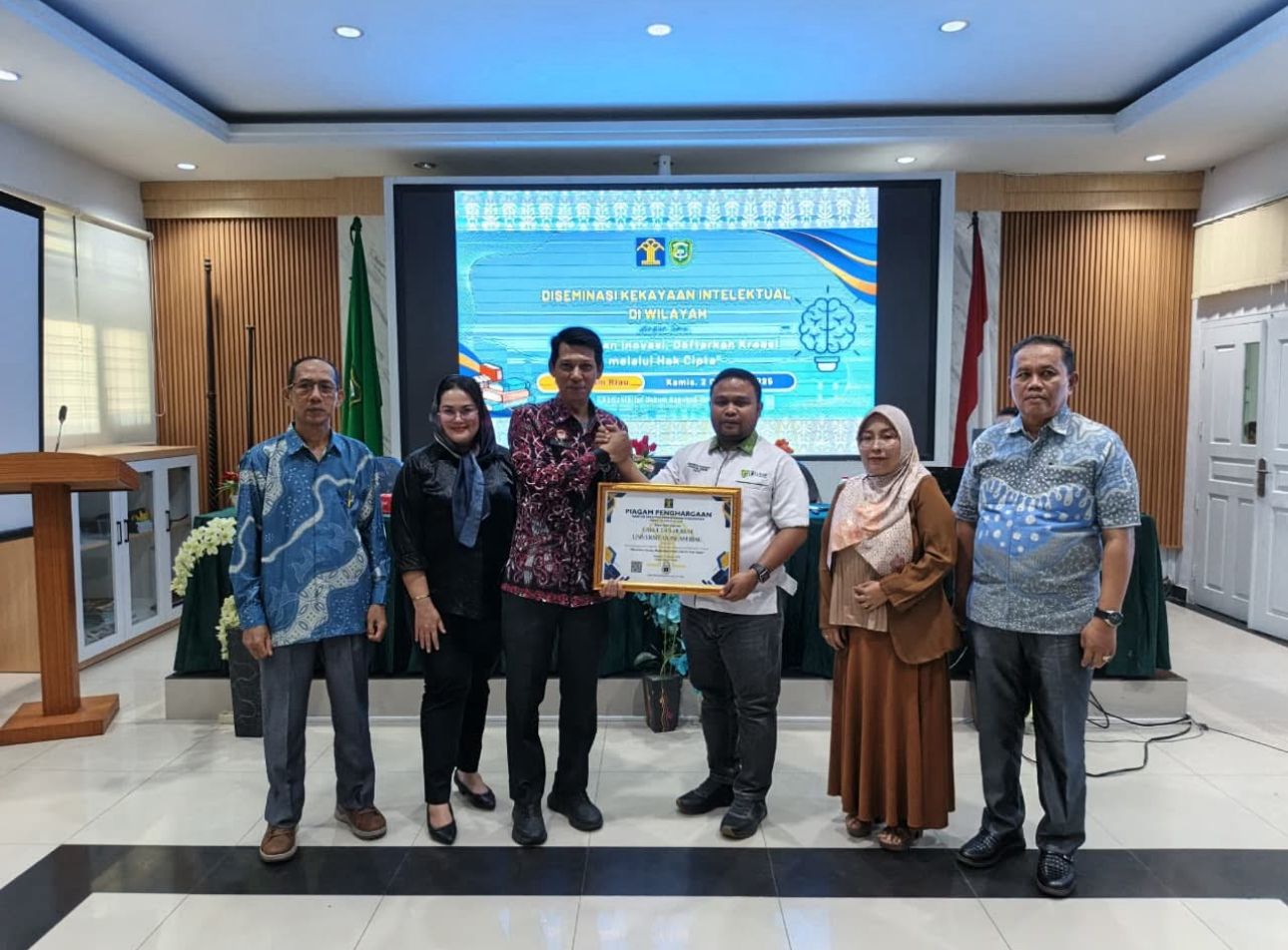 Gelar Diseminasi KI di FH UIR, Kanwil Kemenkum Riau Dorong Mahasiswa Lindungi Karya Lewat Hak Cipta