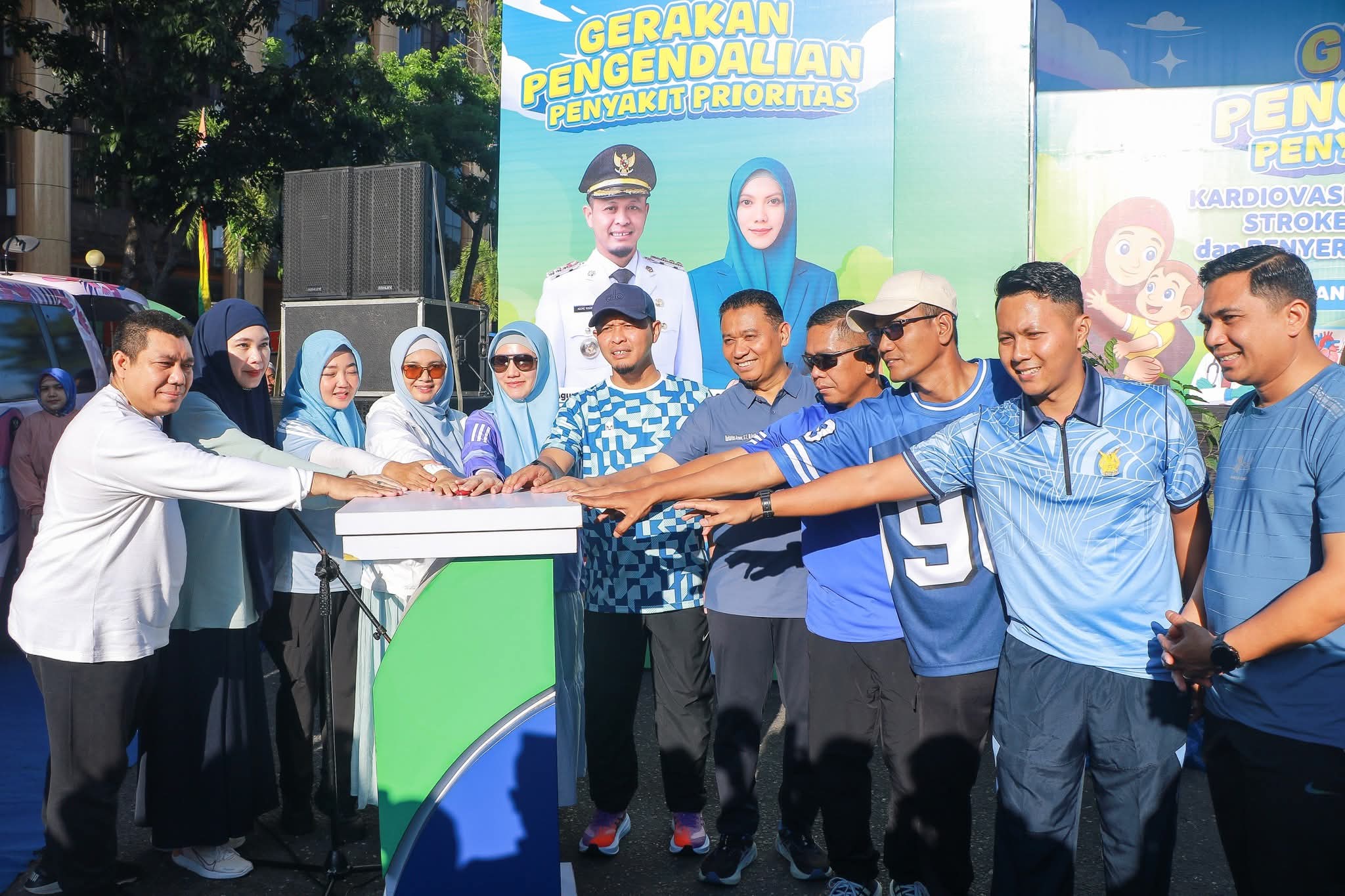 Upaya Kendalikan Penyakit, Walikota Pekanbari Agung Ajak Masyarakat Terapkan Pola Hidup Sehat