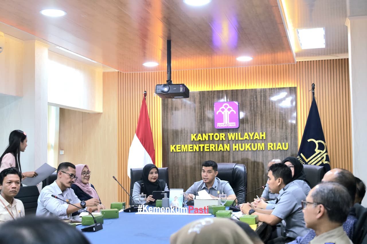 Kanwil Kemenkum Riau Inventarisasi Peta Permasalahan Hukum 2026
