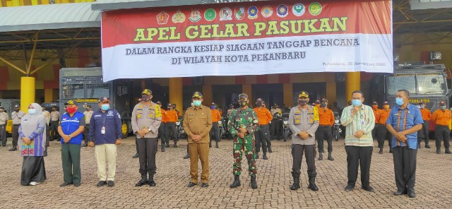 Dukung Tanggap Bencana di Pekanbaru, Polresta Siapkan Dua Pertiga Personel