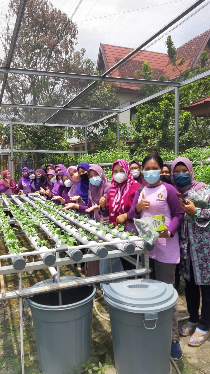 Ciptakan Perempuan yang Kreatif dan Inovatif, IKWI Riau Gelar Pelatihan Hidroponik