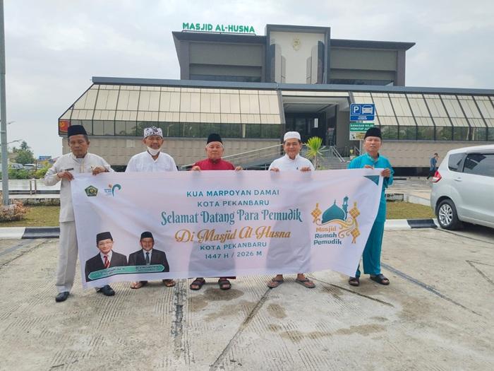 Masjid Al Husna Marpoyan Salah Satu Masjid Ramah Pemudik di Riau