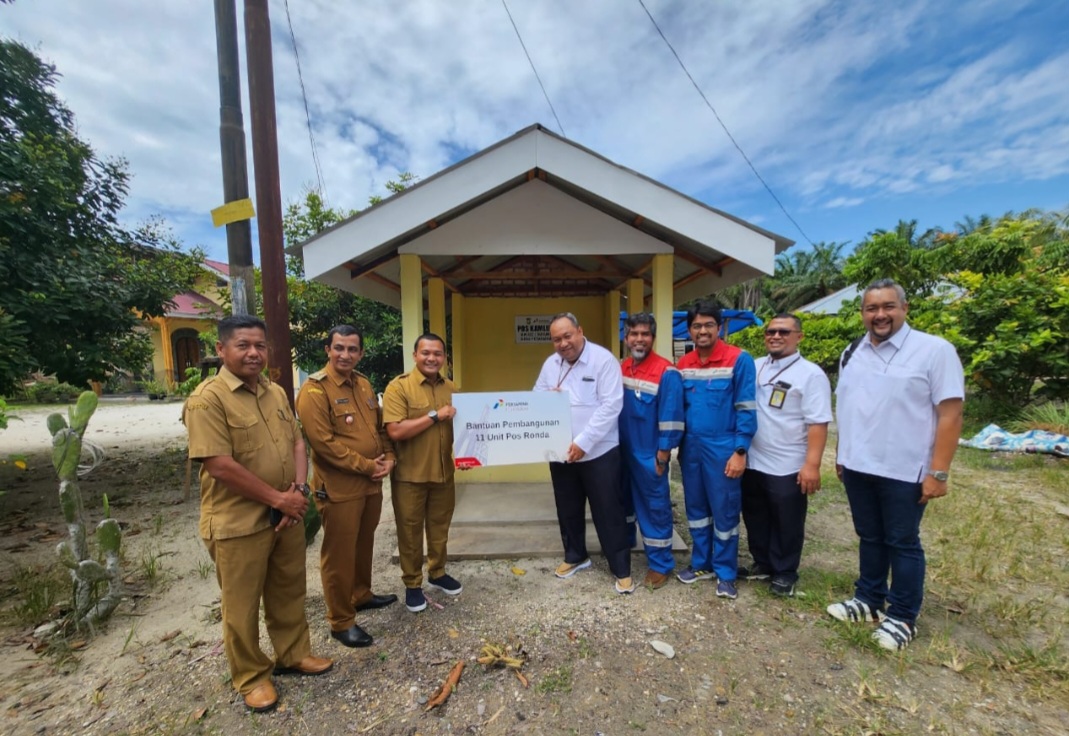 Dukung Kamtibmas, PHR Bangun 11 Pos Ronda di Kampar