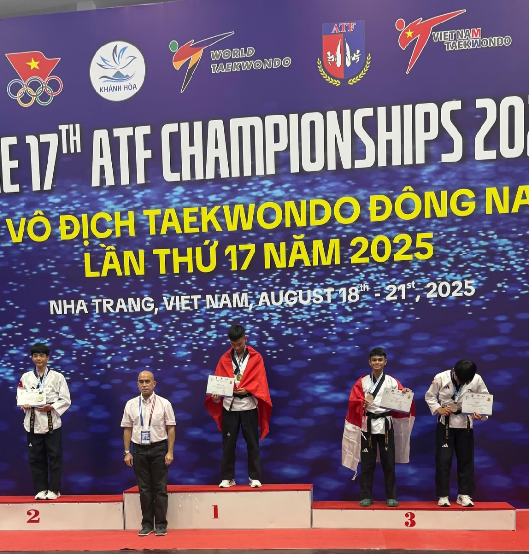 Tiga Atlet Yunior Taekwondo Riau Raih Medali di ATF 2025 Vietnam