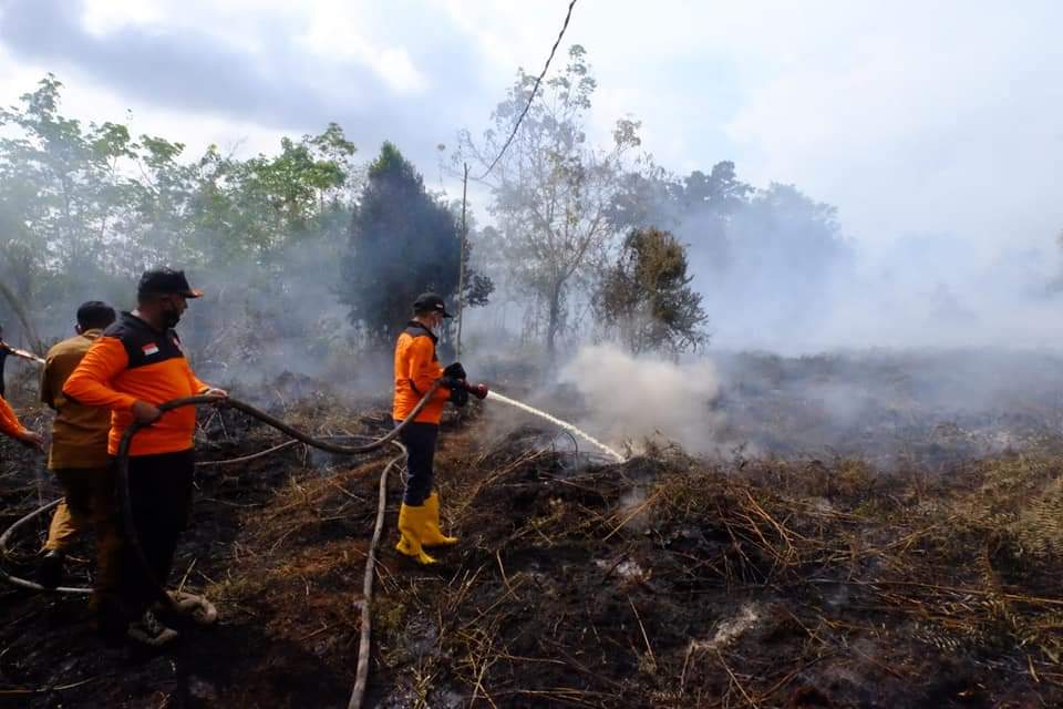 Tinjau Karhutla di Desa Bokor, M Adil: Pokoknya Jangan Ada Api di Meranti