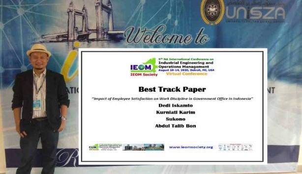 Dedi Iskamto Meraih Predikat Best Paper