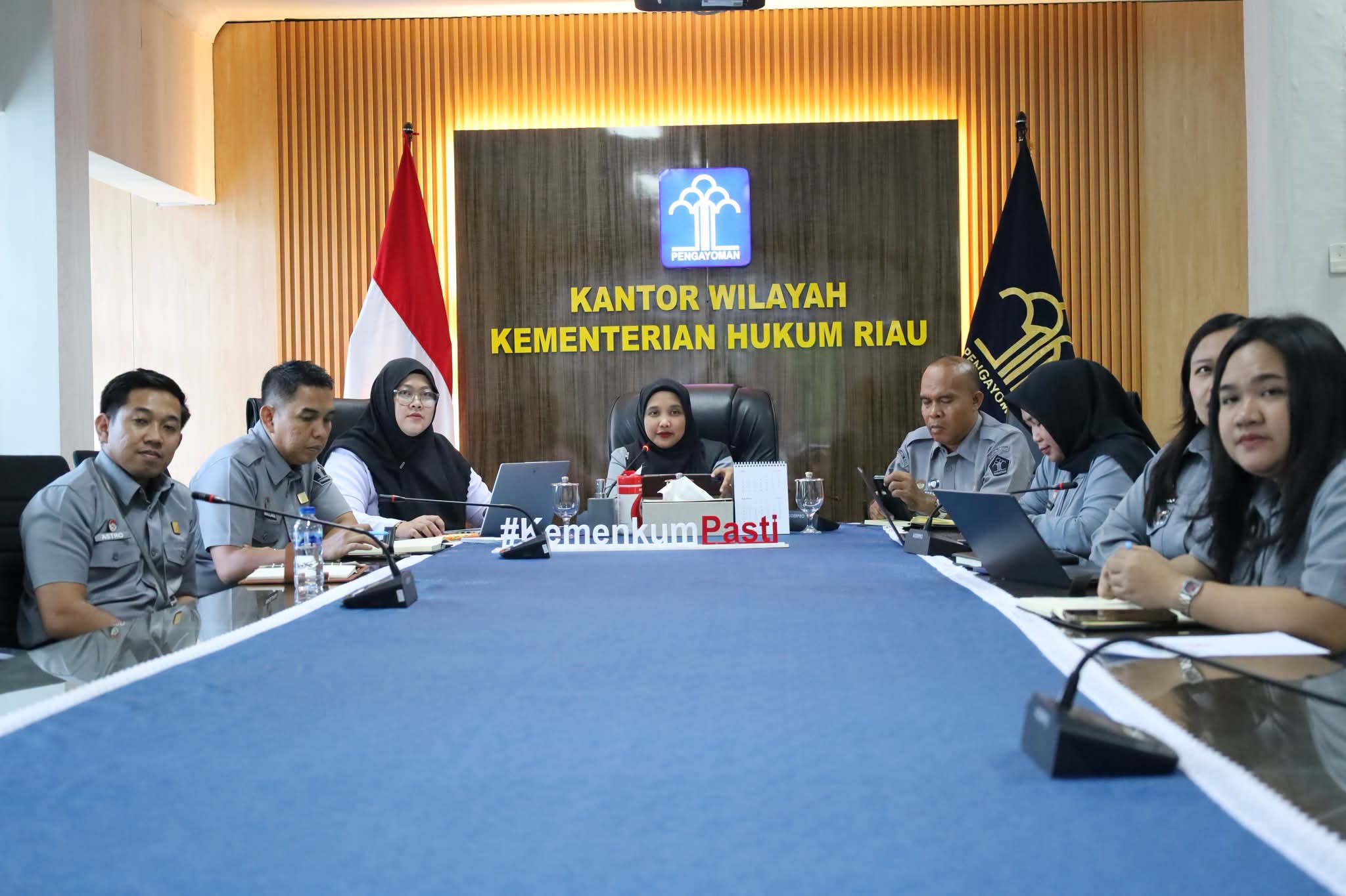 Kemenkum Riau Fasilitasi Rapat Koordinasi Kukerta Berdampak FH Unri dan Pemkab Kampar