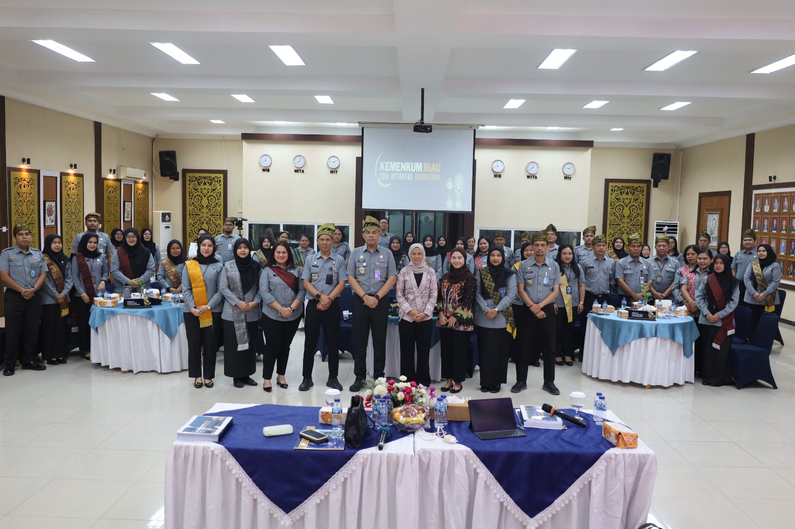 Kemenkum Riau Ikuti Desk Evaluasi WBBM oleh Tim Penilai Nasional KemenPAN-RB