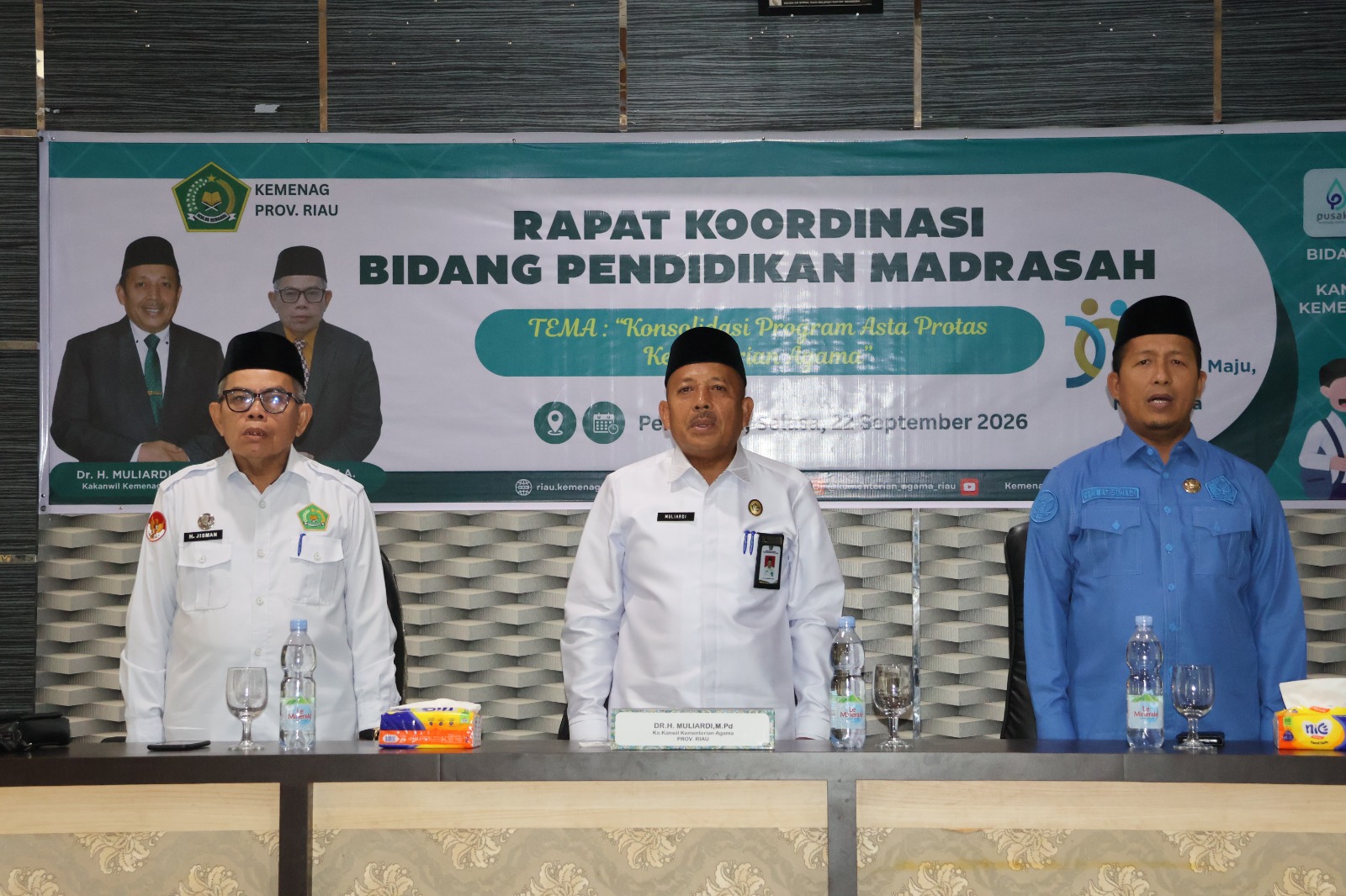 Gelar Rakor Pendidikan Madrasah, Kemenag Riau Perkuat Pelaksanaan Asta Protas