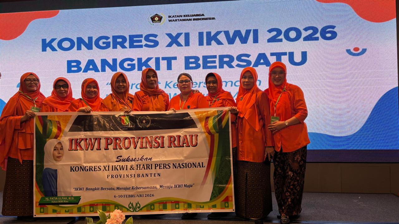 DIsupport PT Riau Petrolium Rokan, IKWI Riau Ikut Sukseskan Kongres XI IKWI dan HPN 2026 di Serang