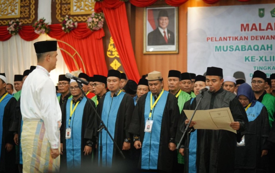 Lantik Dewan Hakim dan Panitera MTQ ke-43 Riau, M Job Kurniawan: Garda Terdepan dalam Menjaga Marwah dan Kualitas Musabaqah