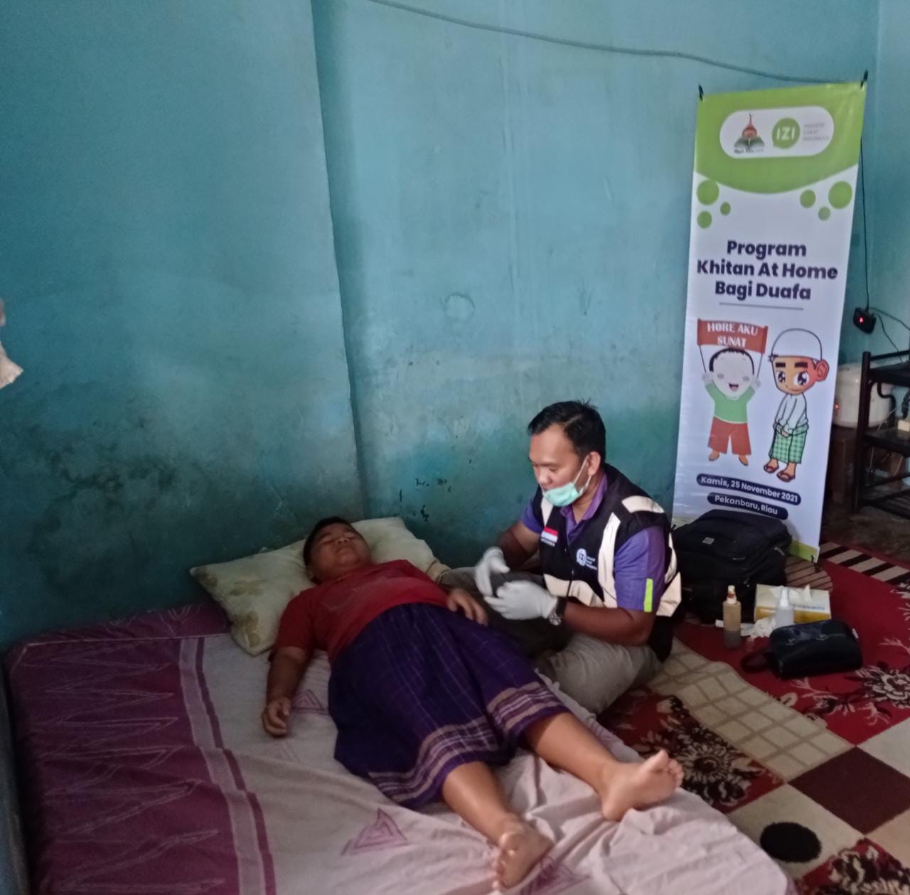IZI Riau Bersama Majlis Ta’alim PTPN V Gelar Khitanan dari Rumah ke Rumah