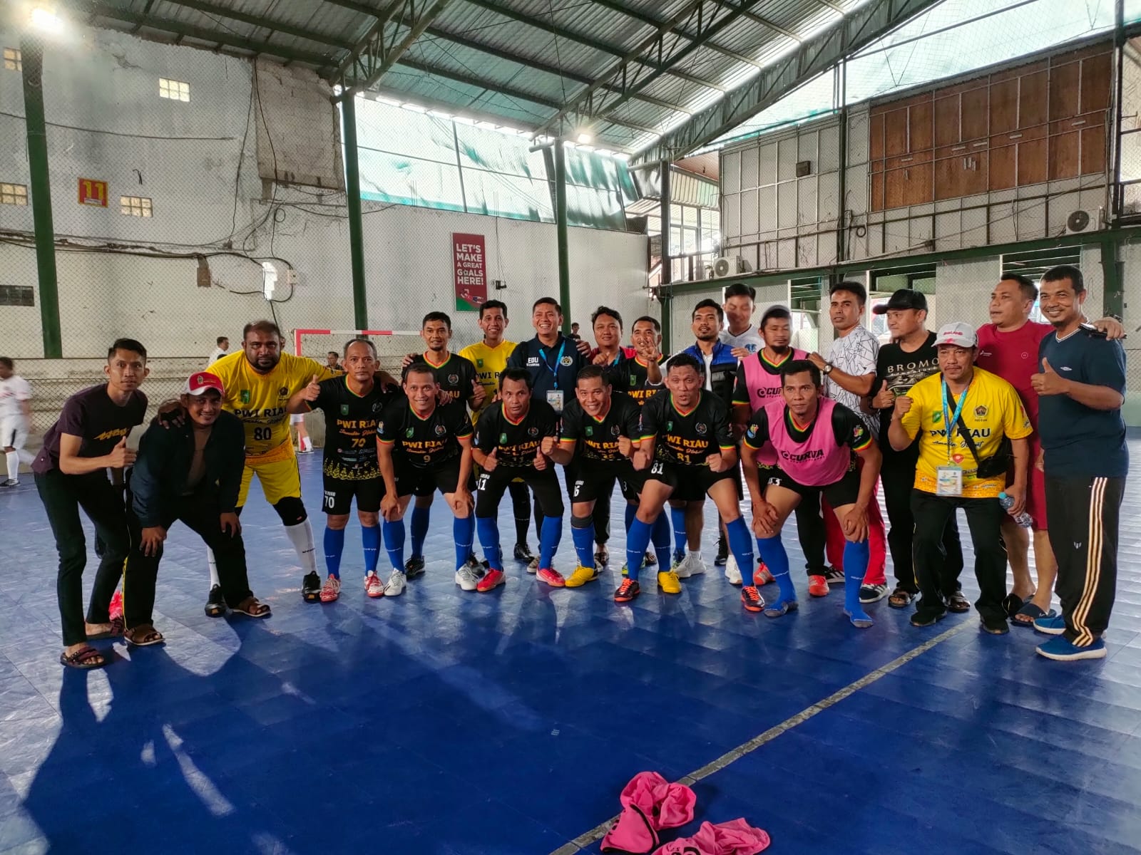 Libas Bali 11-1, Tim Futsal PWI Riau Melenggang ke Semi Final Porwanas XIII 2022