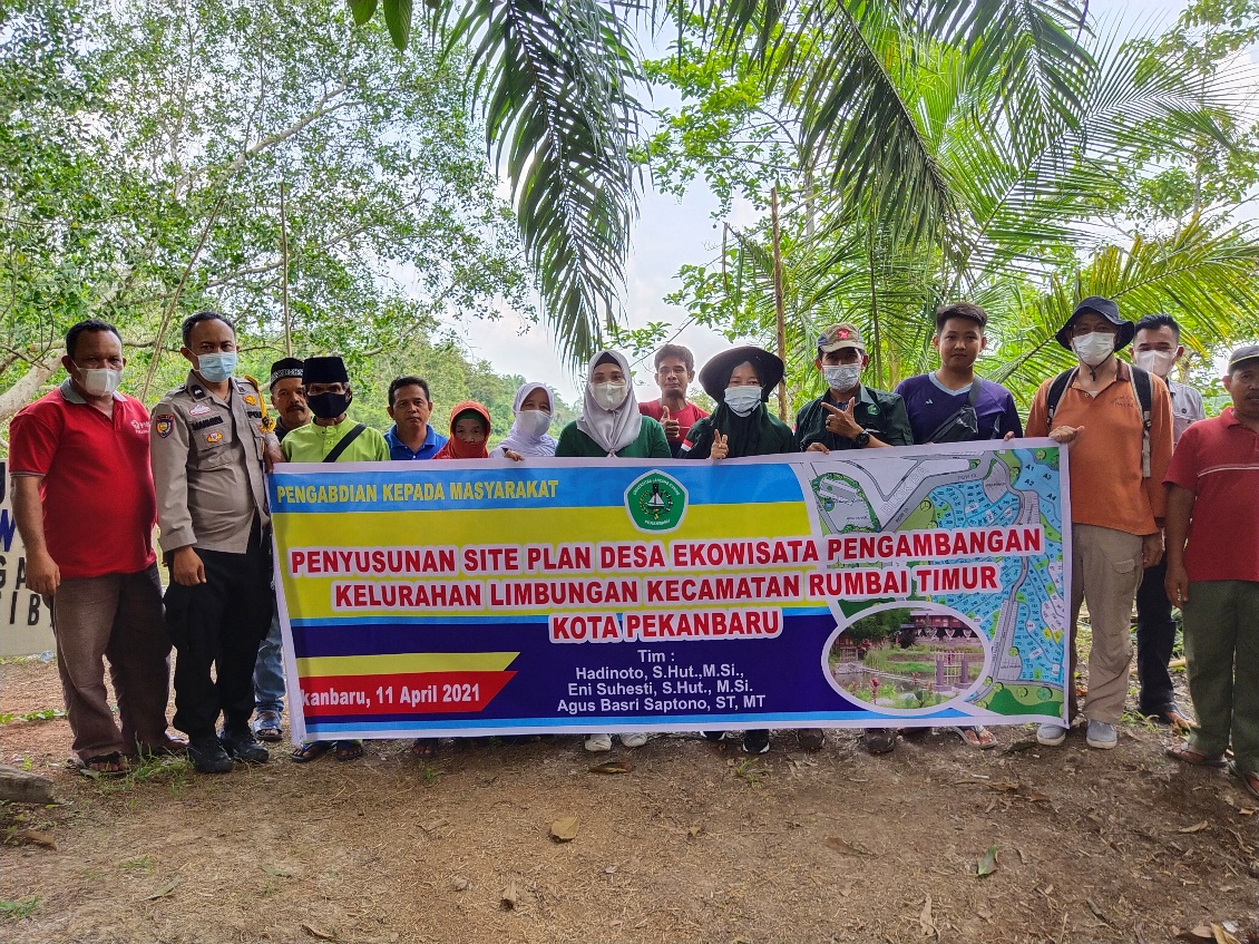 Dosen Unilak Bantu Penyusunan Site Plan Desa Ekowisata Pengambangan Limbungan