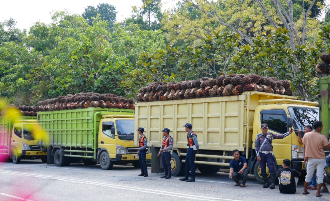 Dishub Siak Tertibkan Kendaraan Angkutan Barang yang Overload