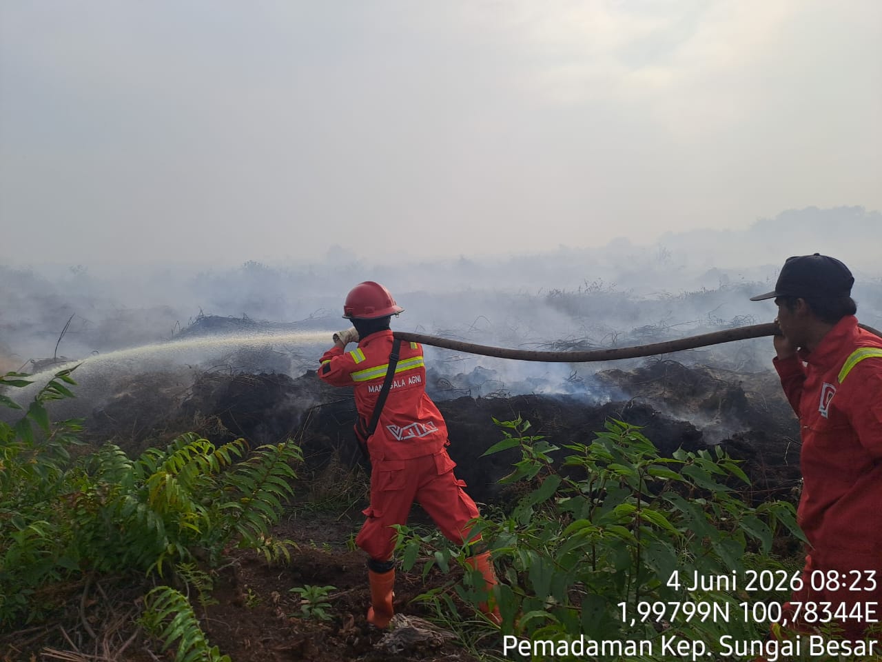 Amankan Wilayah yang Diamuk Api, Balai Dalkarhut Sumatera Mobilisasi Tim Gabungan Lintas Provinsi