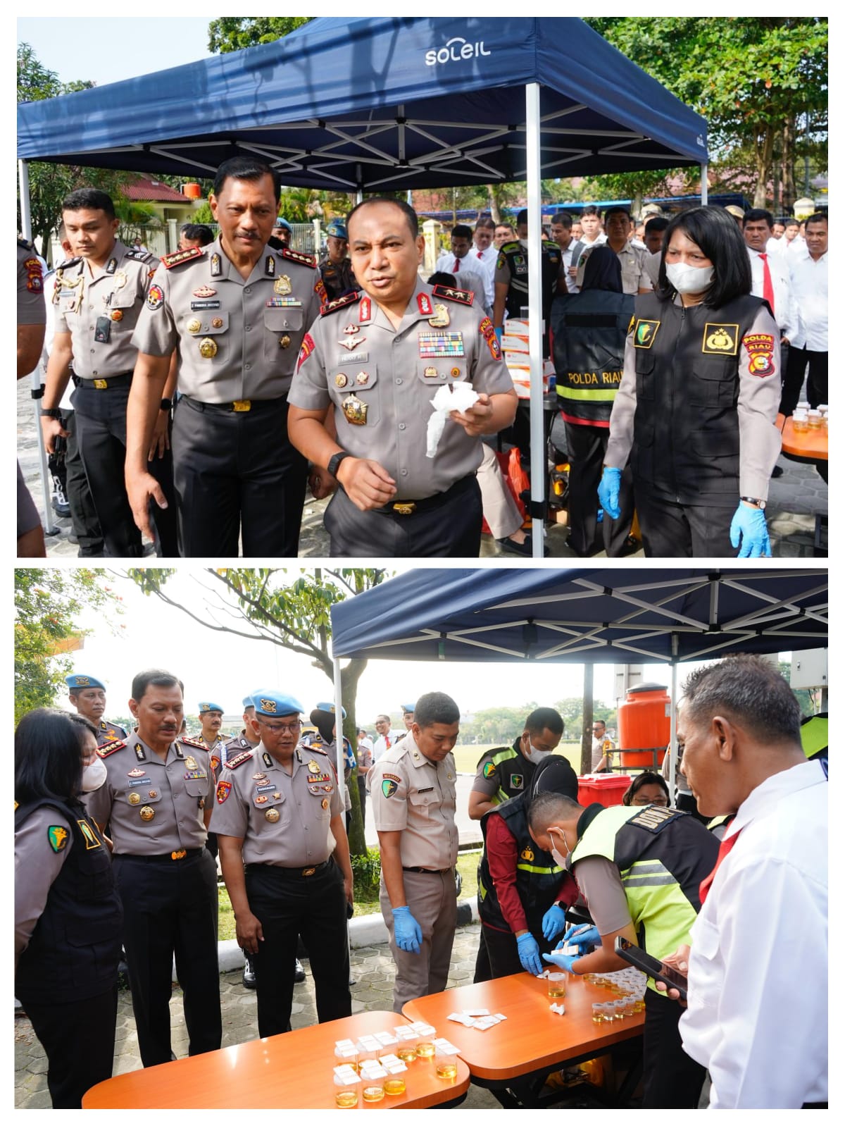 Ratusan Personel Polda Riau JalaniTest Urine, Irjen Herry Heryawan: Ini Adalah Bentuk Pengawasan Internal