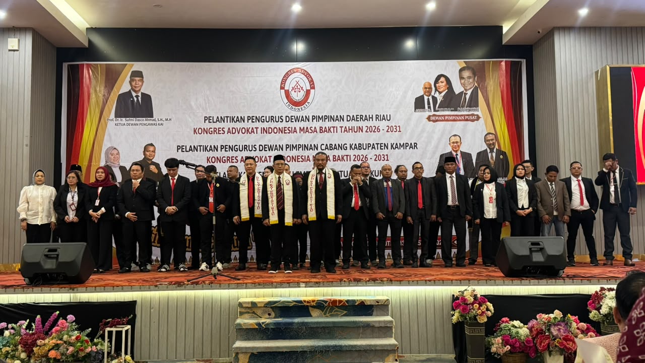 Kemenkum Riau Hadiri Pelantikan Pengurus KAI Riau