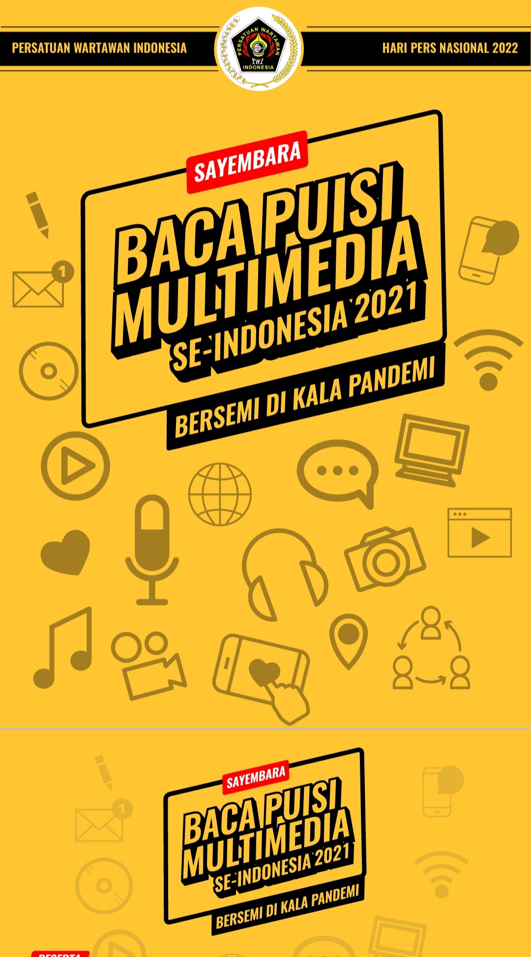 PWI Pusat Gelar Sayembara Baca Puisi Multimedia, Berhadiah Puluhan Juta Rupiah