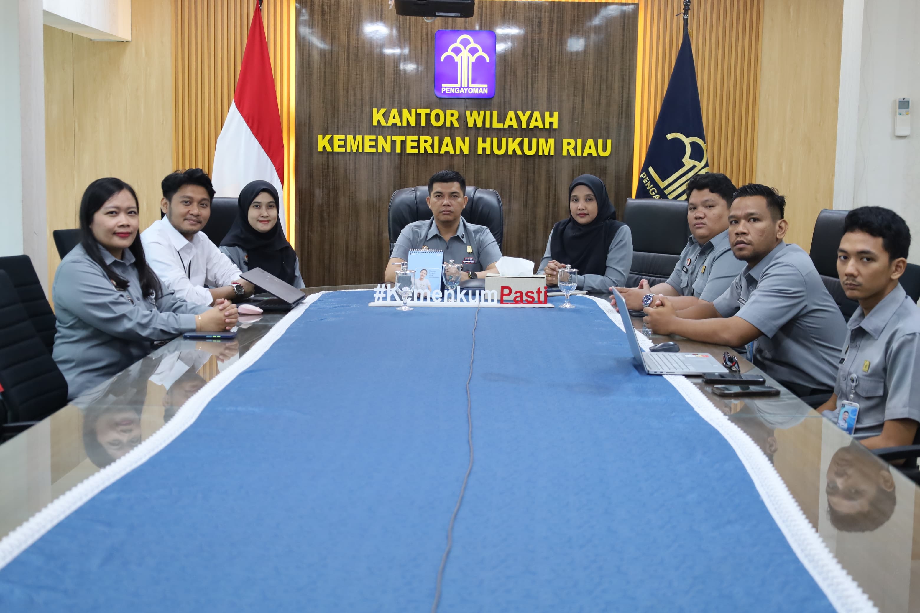 Kanwil Kemenkum Riau Ikuti Evaluasi Dampak Kebijakan IG