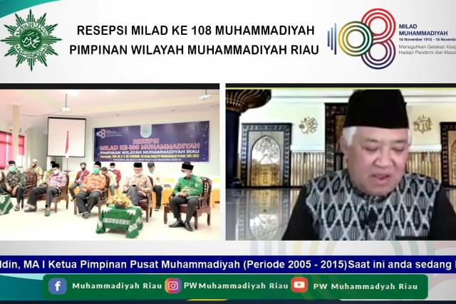 Milad 108 Muhammadiyah, Din Syamsuddin: Muhammadiyah Selalu Menjadi Problem Solver