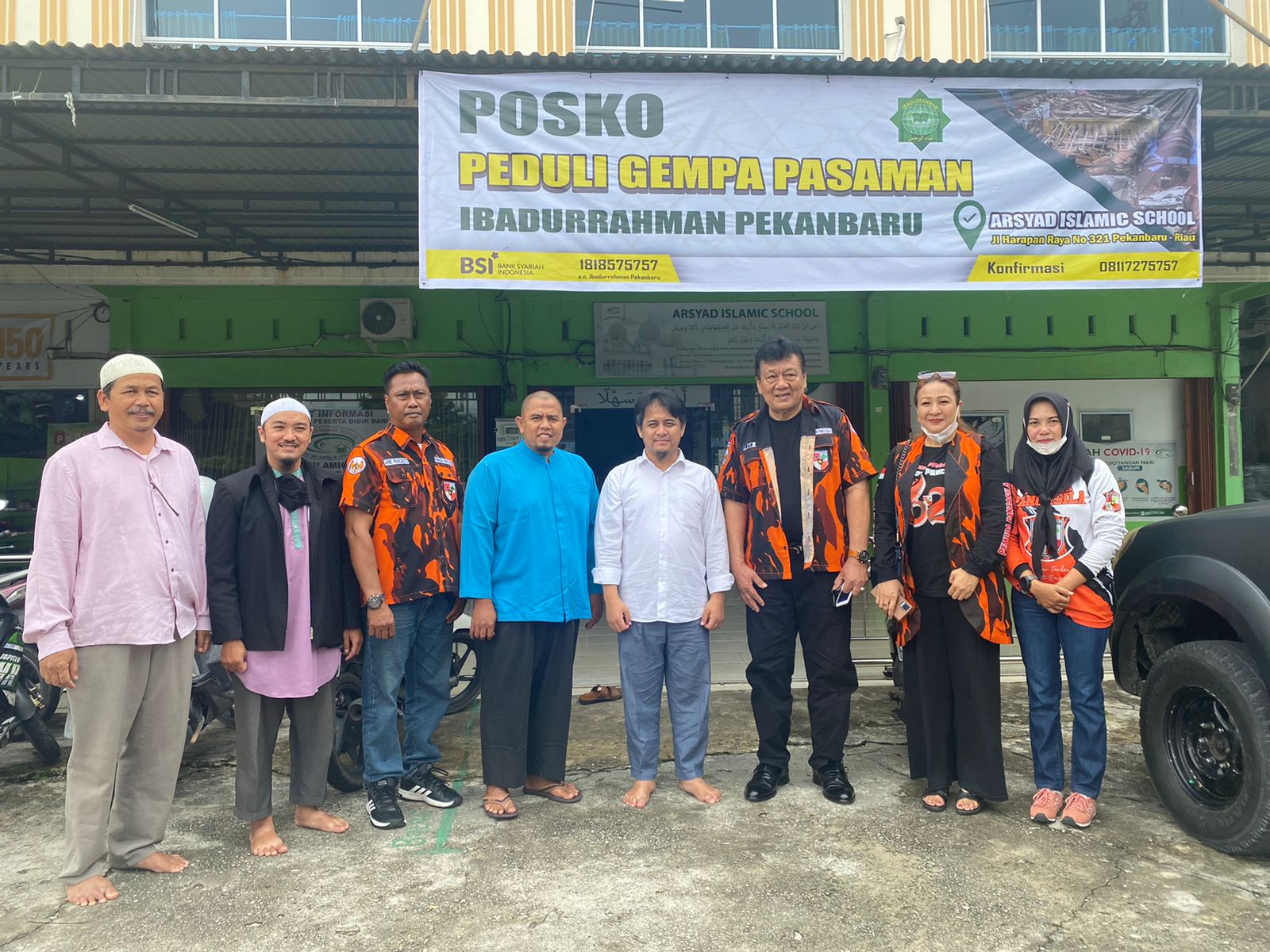 Minggu, Ibadurrahman Pekanbaru  Bertolak ke Pasaman Barat Serahkan Bantuan Gempa