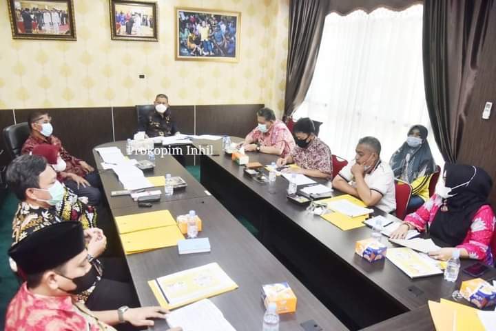 Wabup Inhil Pimpin Rakor Tim Pengendalian Inflasi Daerah Tahun 2021
