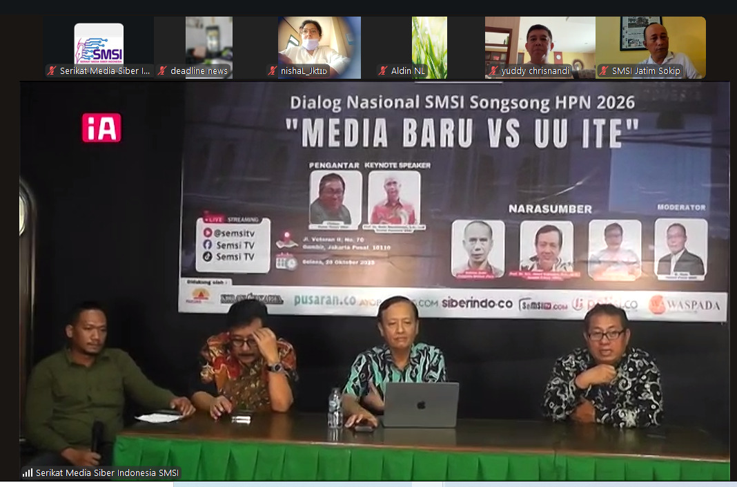 Dialog Media Baru vs UU ITE, Prof Henri Subiakto Menyoroti Masih Maraknya Kasus Kriminalisasi terhadap Jurnalis Dialog Media Baru vs UU ITE, Prof Henri Subiakto Menyoroti Masih Maraknya Kasus Kriminalisasi terhadap Jurnalis