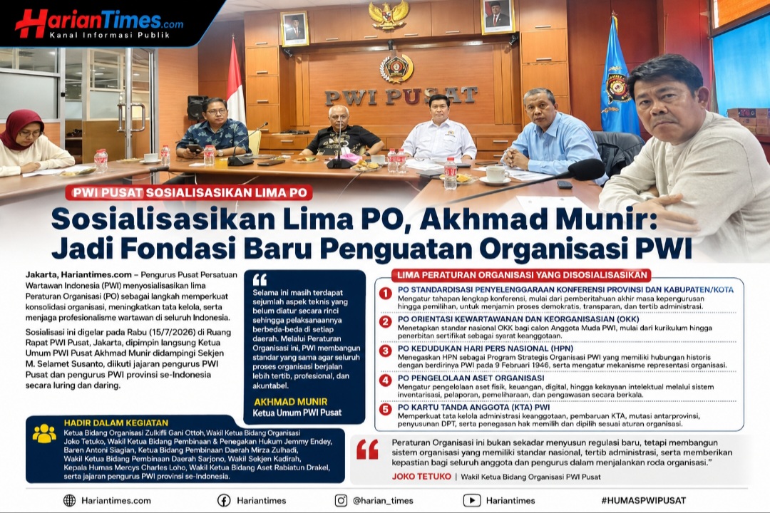 Sosialisasikan Lima PO, Akhmad Munir: Jadi Fondasi Baru Penguatan Organisasi PWI