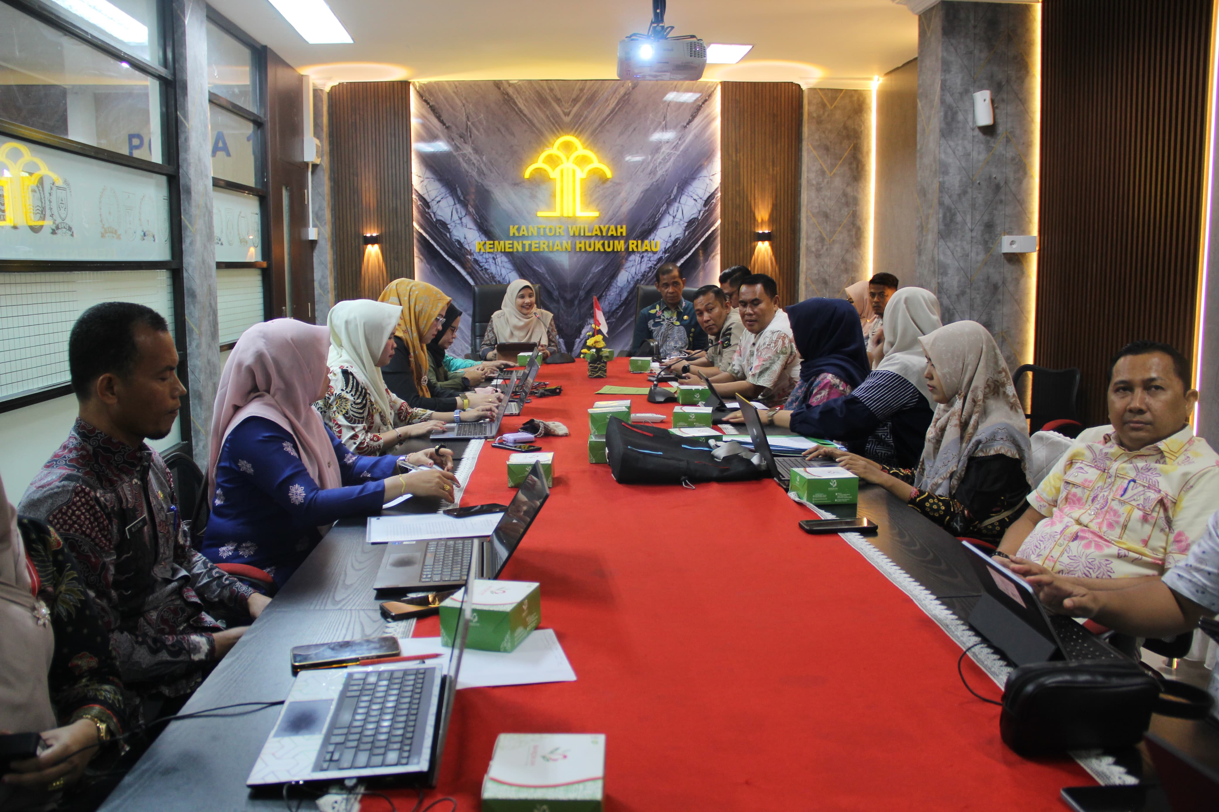 Kemenkum Riau Harmonisasi Lima Ranperbup Kampar