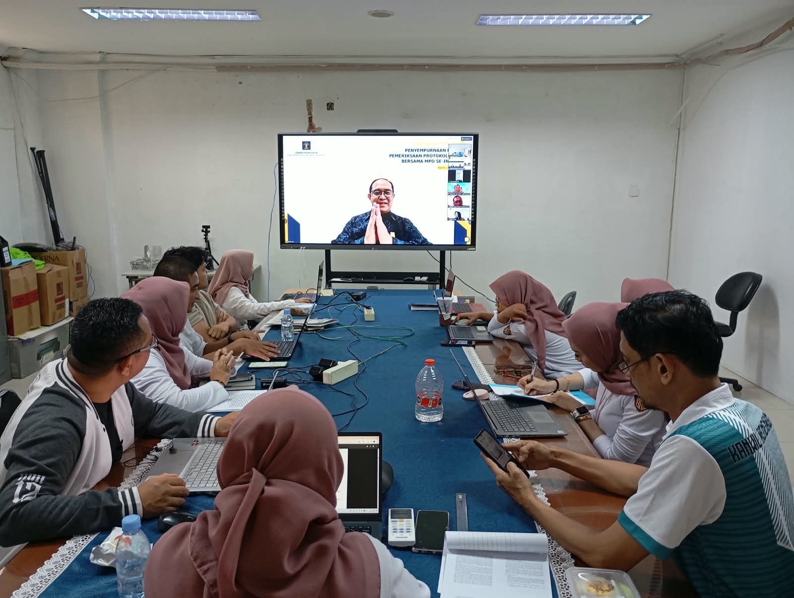 Kanwil Kemenkum Riau Ikuti Pembahasan Penyempurnaan Pedoman Pemeriksaan Protokol Notaris