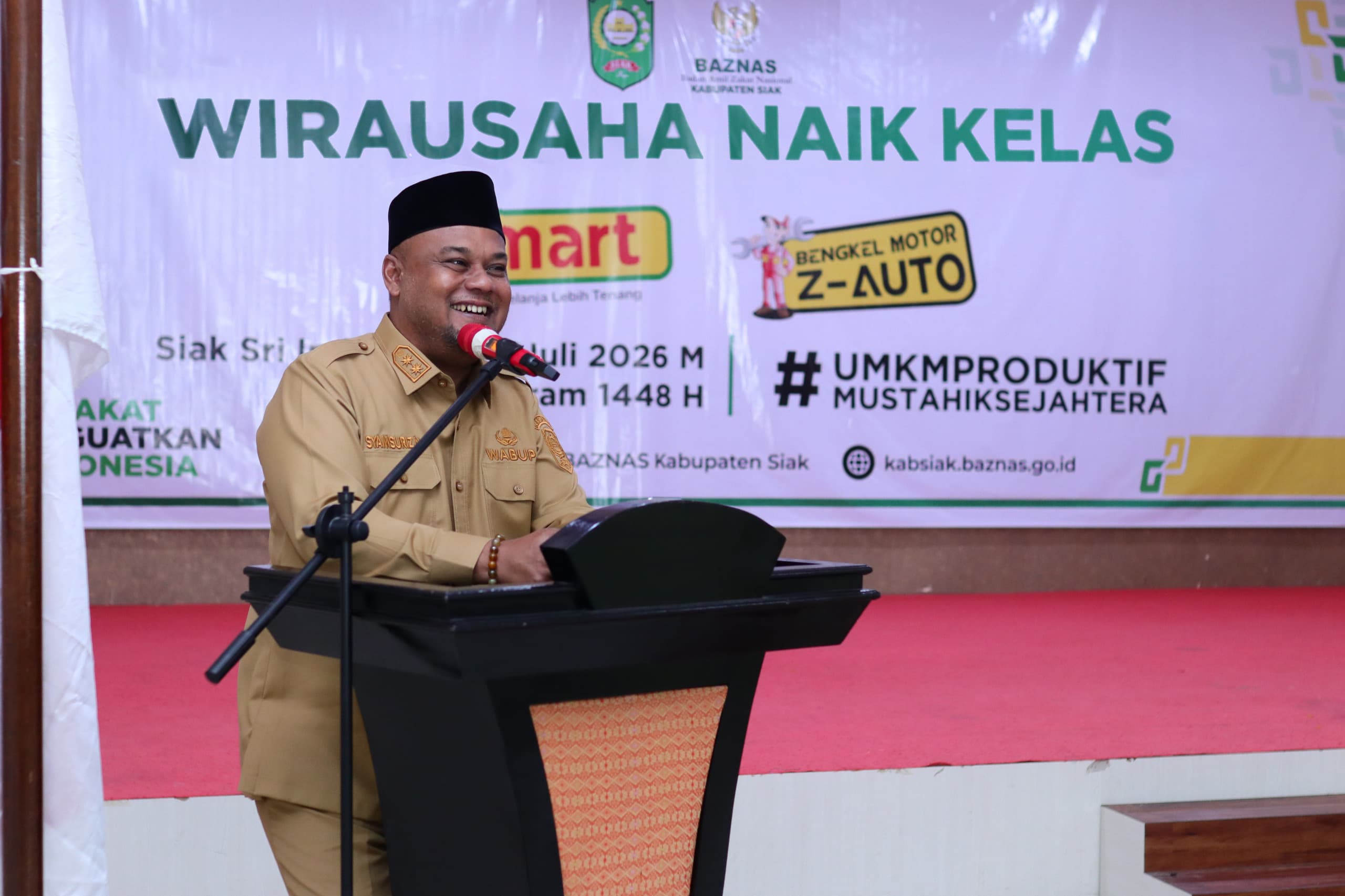 Lewat Program Z-Mart dan Z-Auto, Wabup Siak Dorong Mustahik Naik Kelas Jadi Muzakki