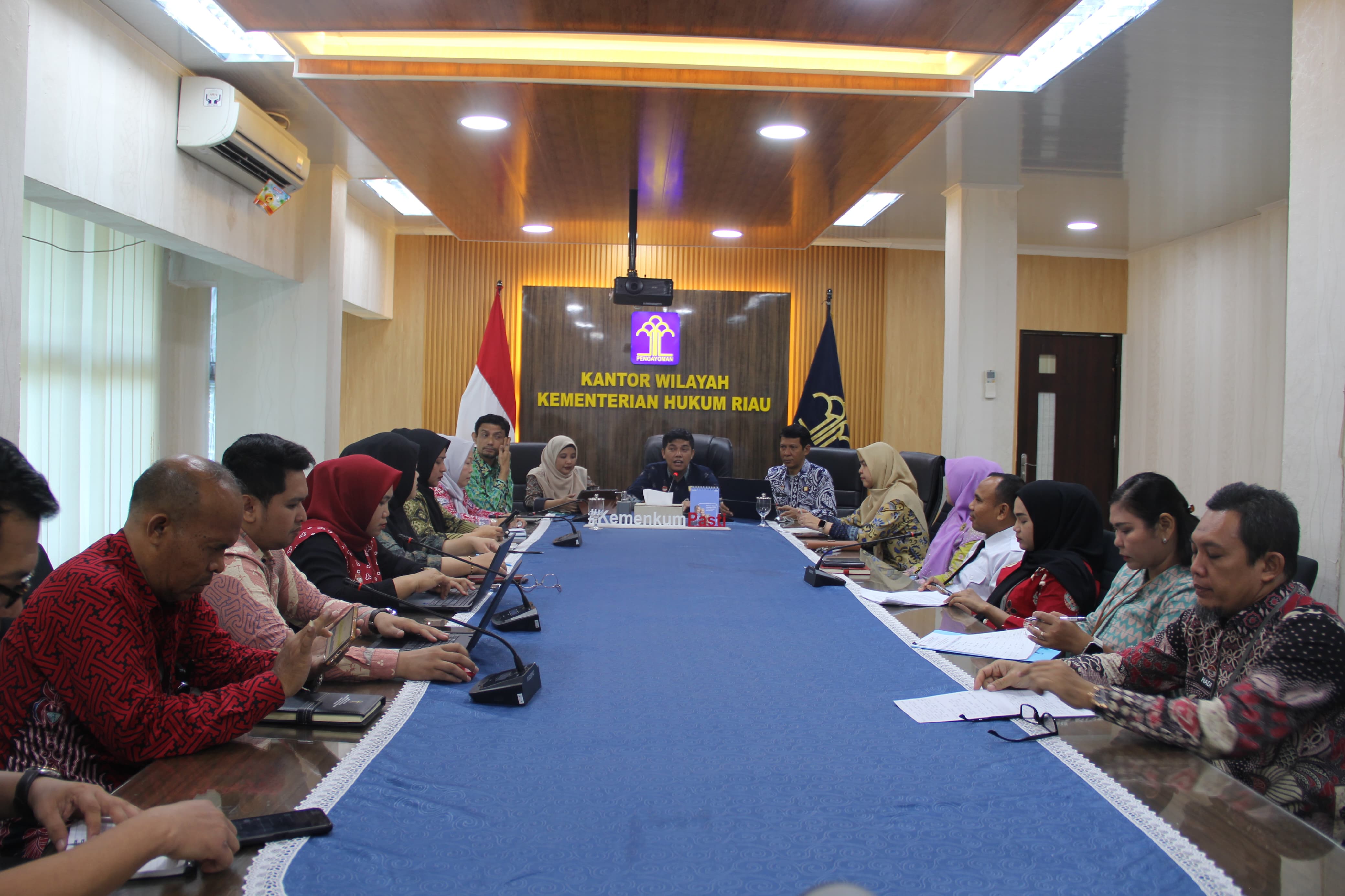 Menuju WBBM 2026, Kakanwil Kemenkum Riau Tekankan Penguatan Inovasi dan Dampak Pelayanan