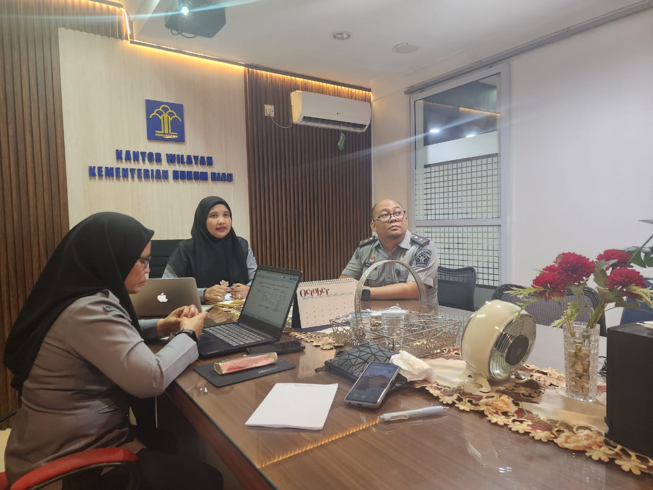 Divisi P3H Kanwil Kemenkum Riau BPBD Inhu Samakan Persepsi Susun Ranperda Penanggulangan Bencana dan Kebakaran