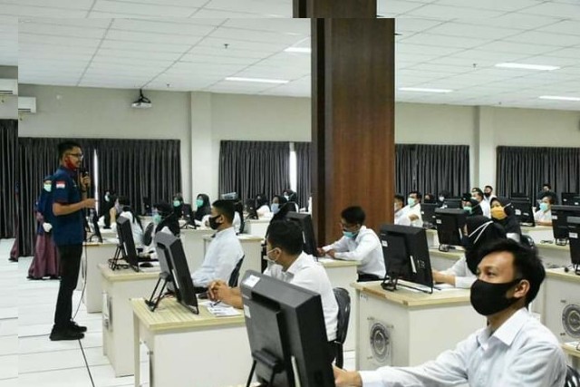 85 Peserta CPNS Pemkab Kampar Ikuti Ujian SKB di Kanreg XII BKN Riau