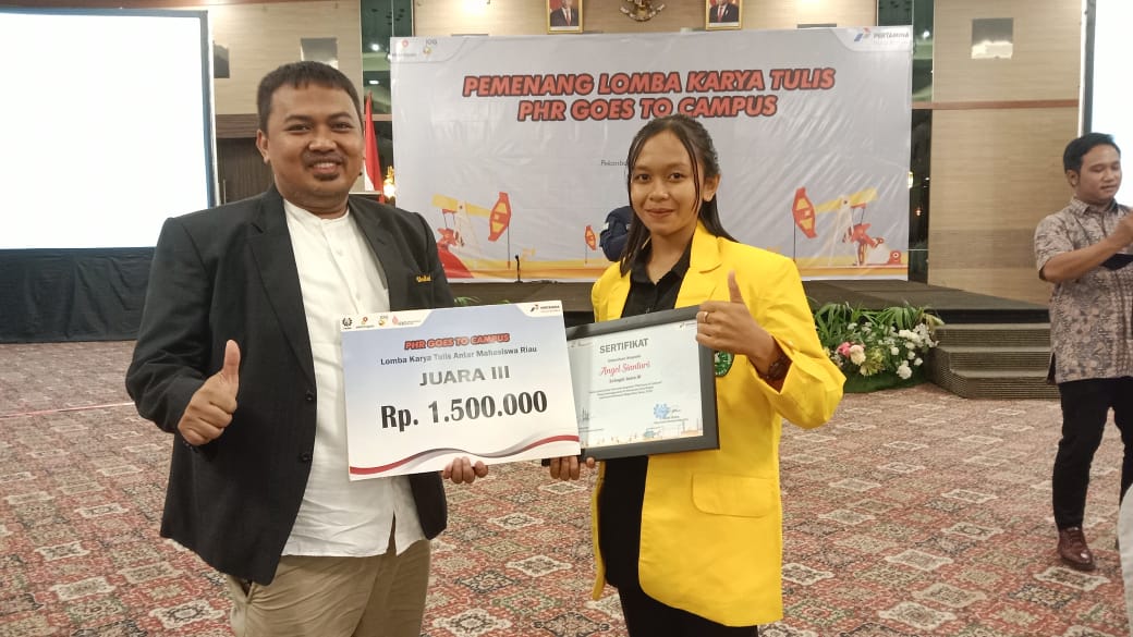 Mahasiswi Unilak Juara Lomba Karya Tulis PHR Go To Campus