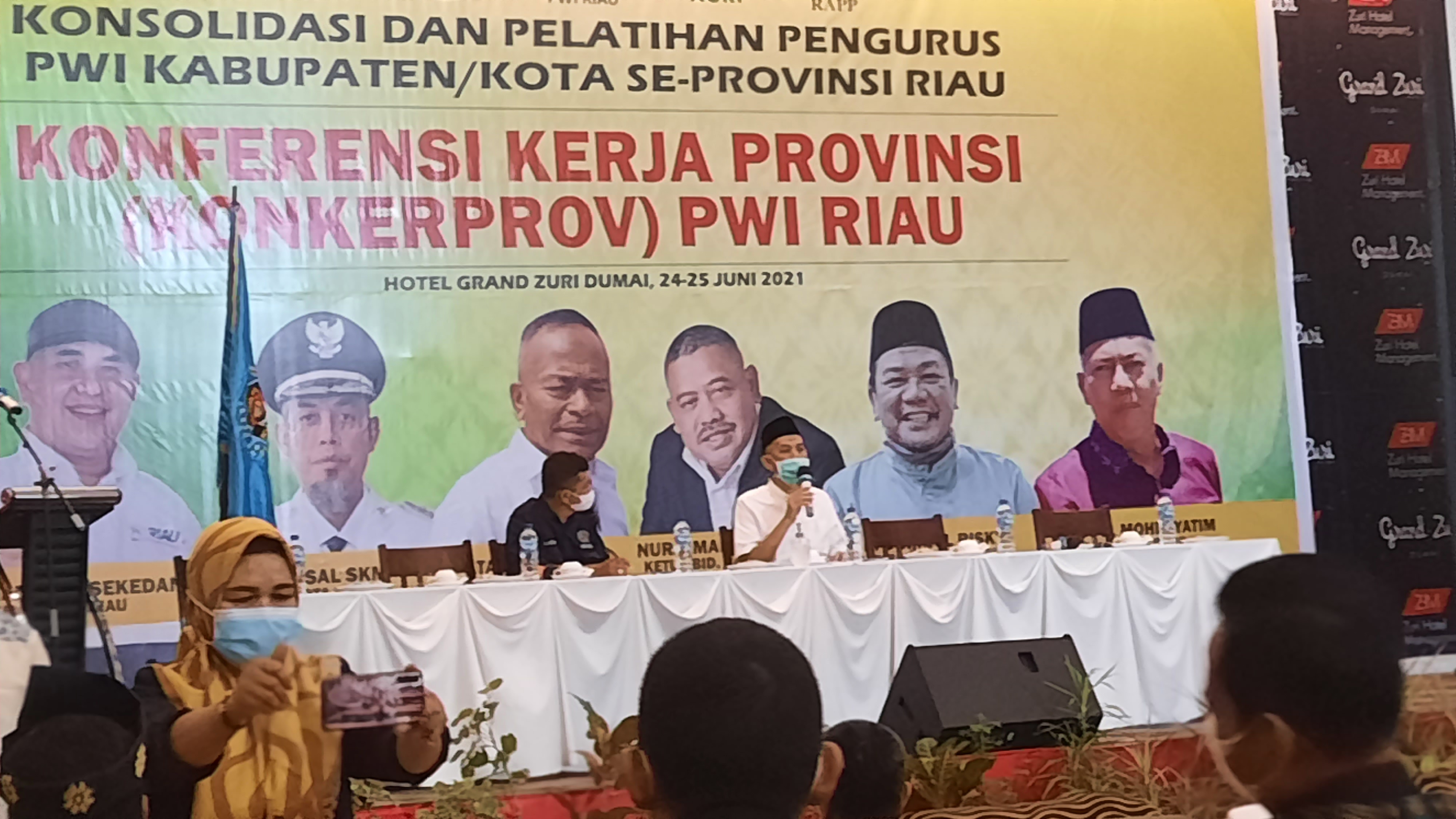 Konkerprov PWI Riau, Walikota Dumai: Kita Selalu Bermitra dengan Insan Pers